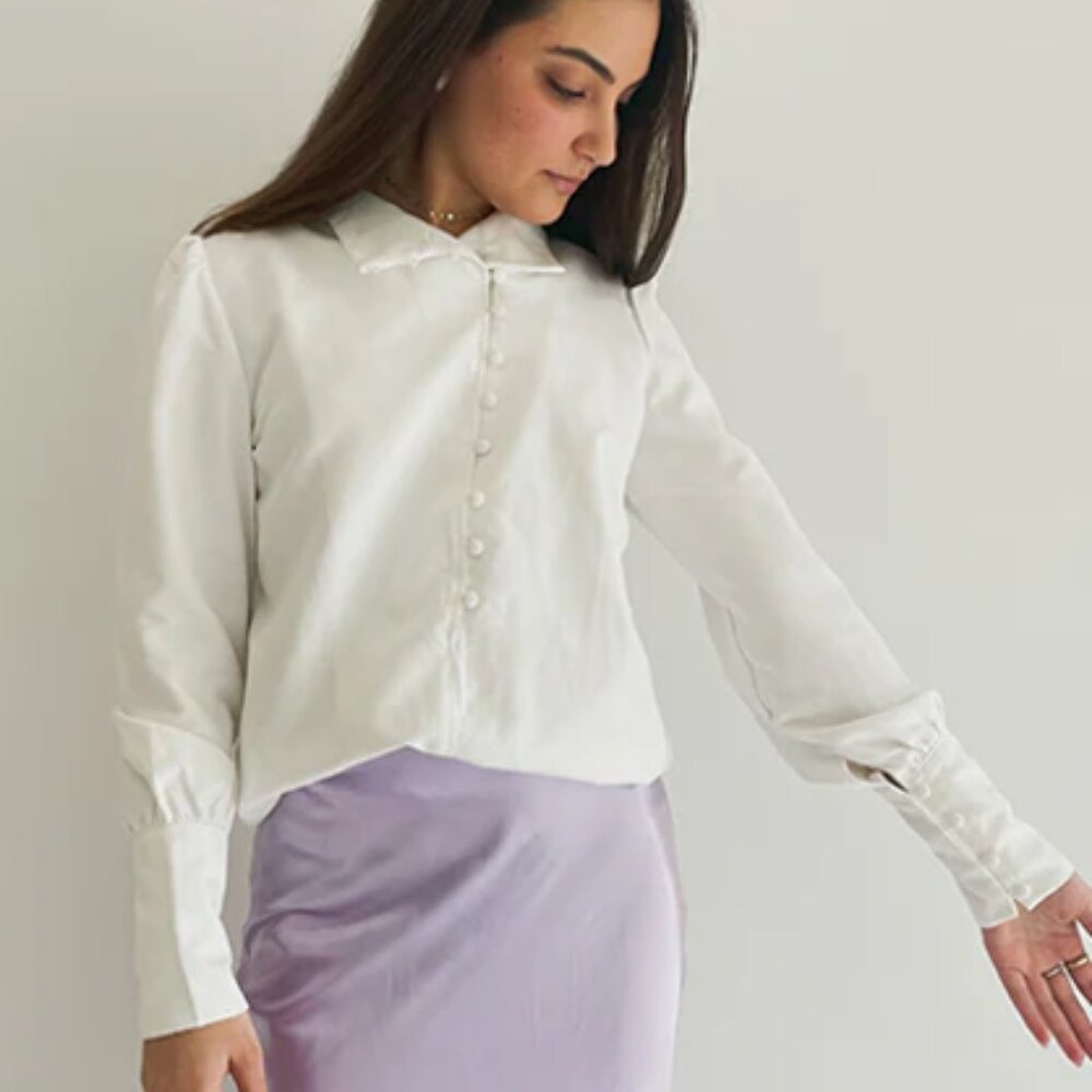 SINGLE BREASTED SOFT COLLOR BUTTON DOWN SHIRT